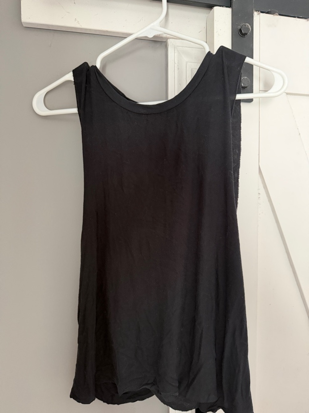 Joah Brown Black Scoop Neck Tank